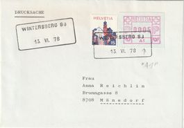 Aushilfsstempel Wintersberg auf Brief