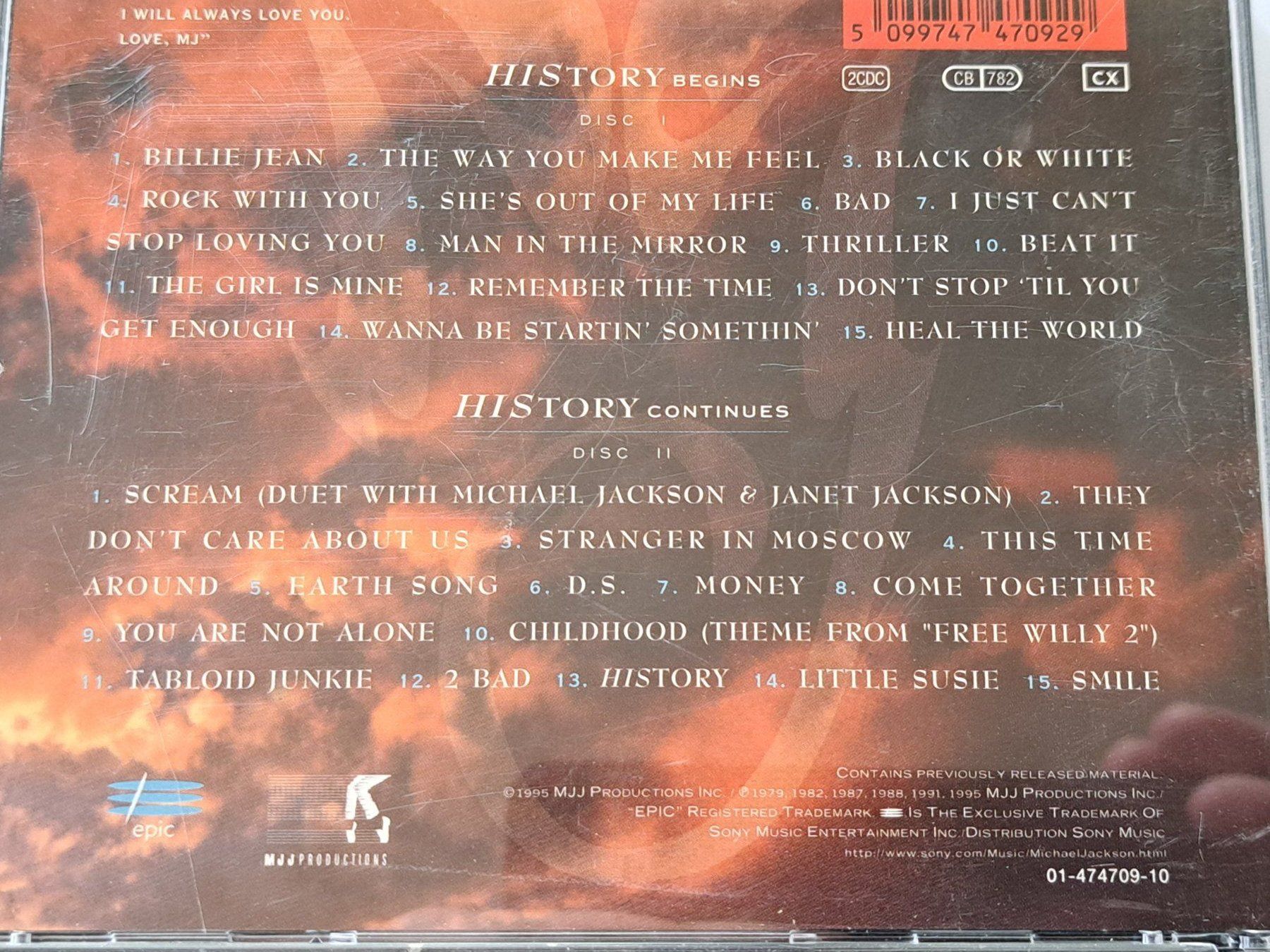 CD: Cd Michael Jackson - history – Usato da Pully venduto da bro_n52j 2