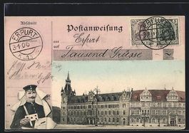 Erfurt, Kaiserliches Postamt, Postbote m