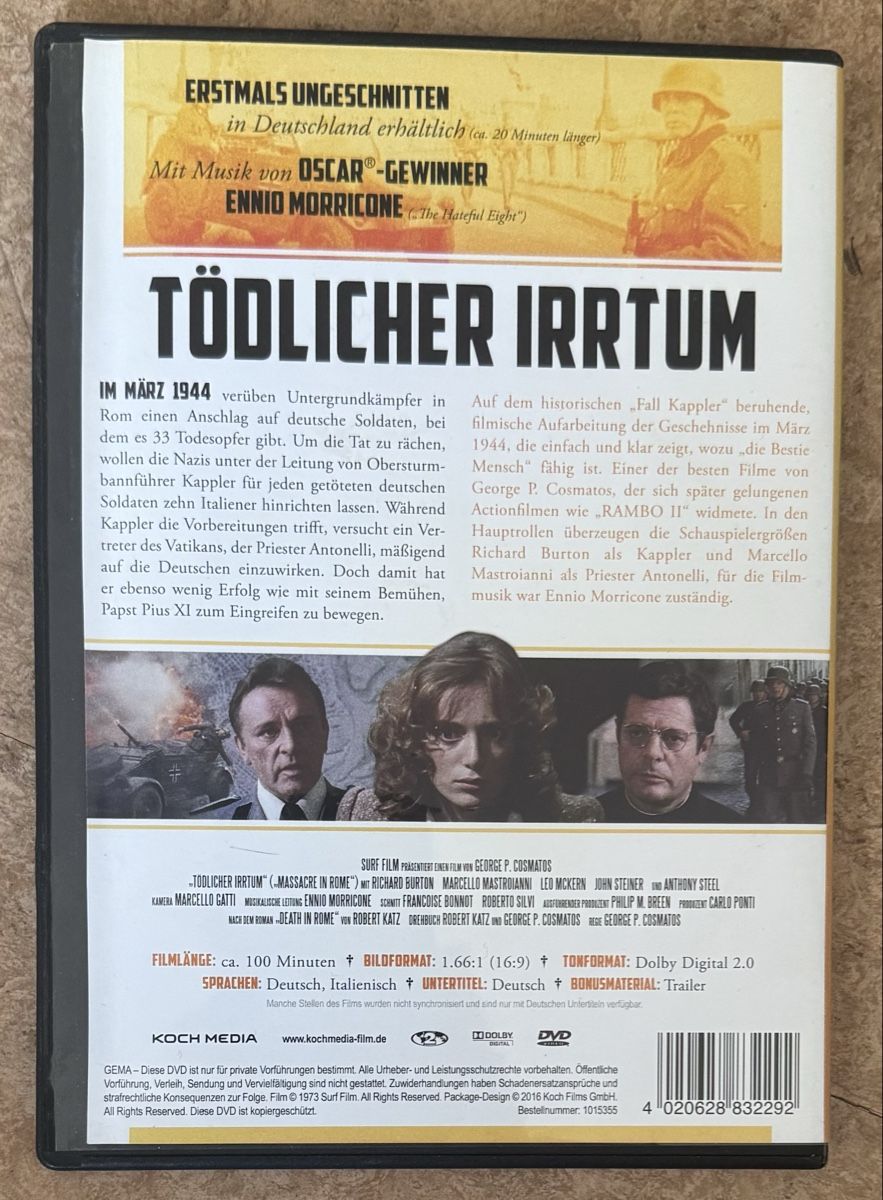 Tous les DVDs: TÖDLICHER IRRTUM  – Neuf (Voir description) à Dietikon par AndreaSch01 1
