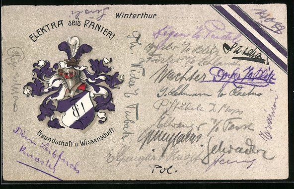 Cartoline postali: Winterthur, Elektra sei's Panier, Studen – Usato da Berlin venduto da bartko-reher