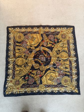 Vintage Seidenfoulard Carré 90x90