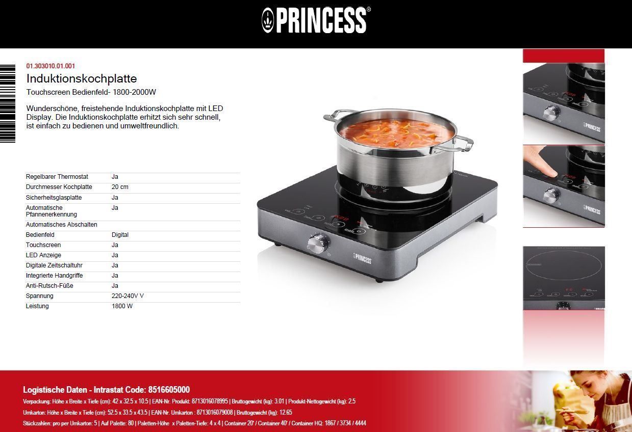 Cucine: Induktionskochplatte - 01.303010.01.001 – Nuovo e nell'imballaggio originale da Opfikon venduto da Trodat5430 2