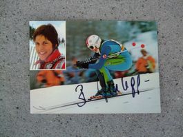 BERNADETTE ZURBRIGGEN (CH) SKISTAR AUTOGRAMMKARTE