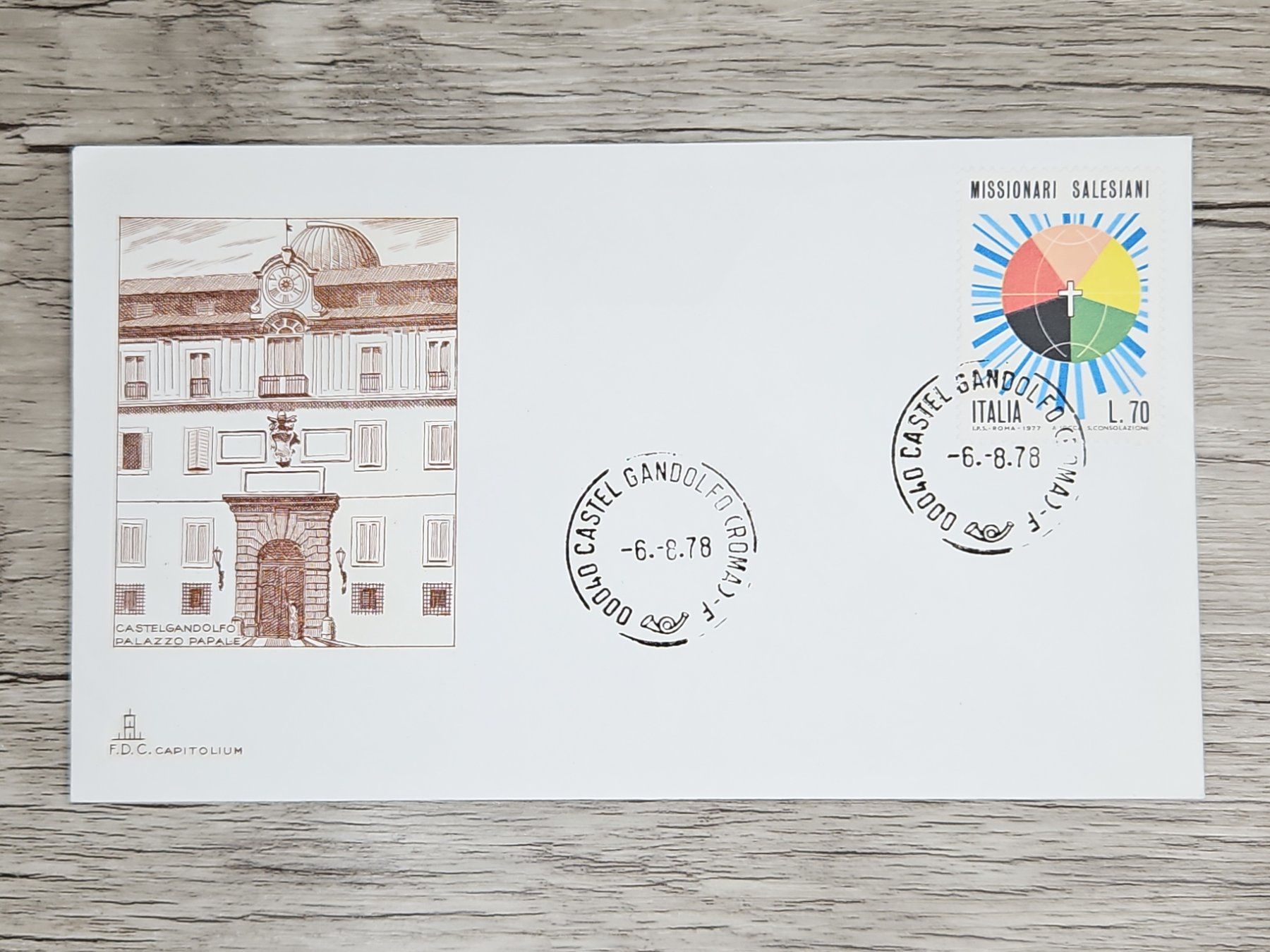 Tutti i francobolli: CL05 Enveloppe + Timbre Italie 1978 – Usato da Cousset venduto da Patrick_Collections