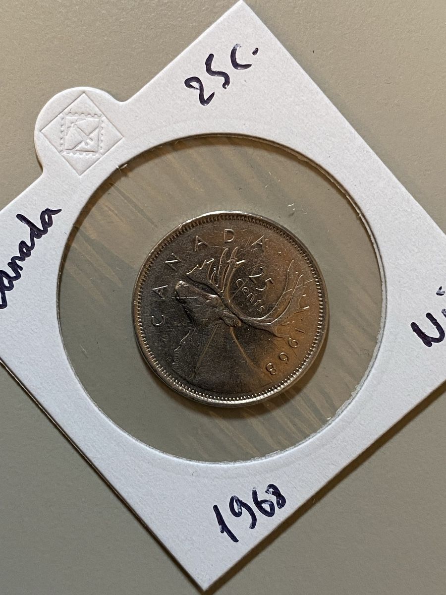Tutti le monete: Canada - 25 cents - 1968 – Usato da Payerne venduto da Mike1682