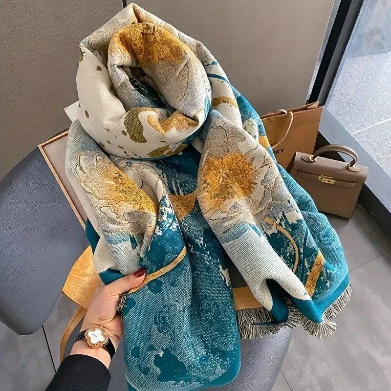 GLORIS XXL Kuschelschal Für Damen – Weicher Winter- & Herbstschal 180x70 Cm | Unisex Karomuster