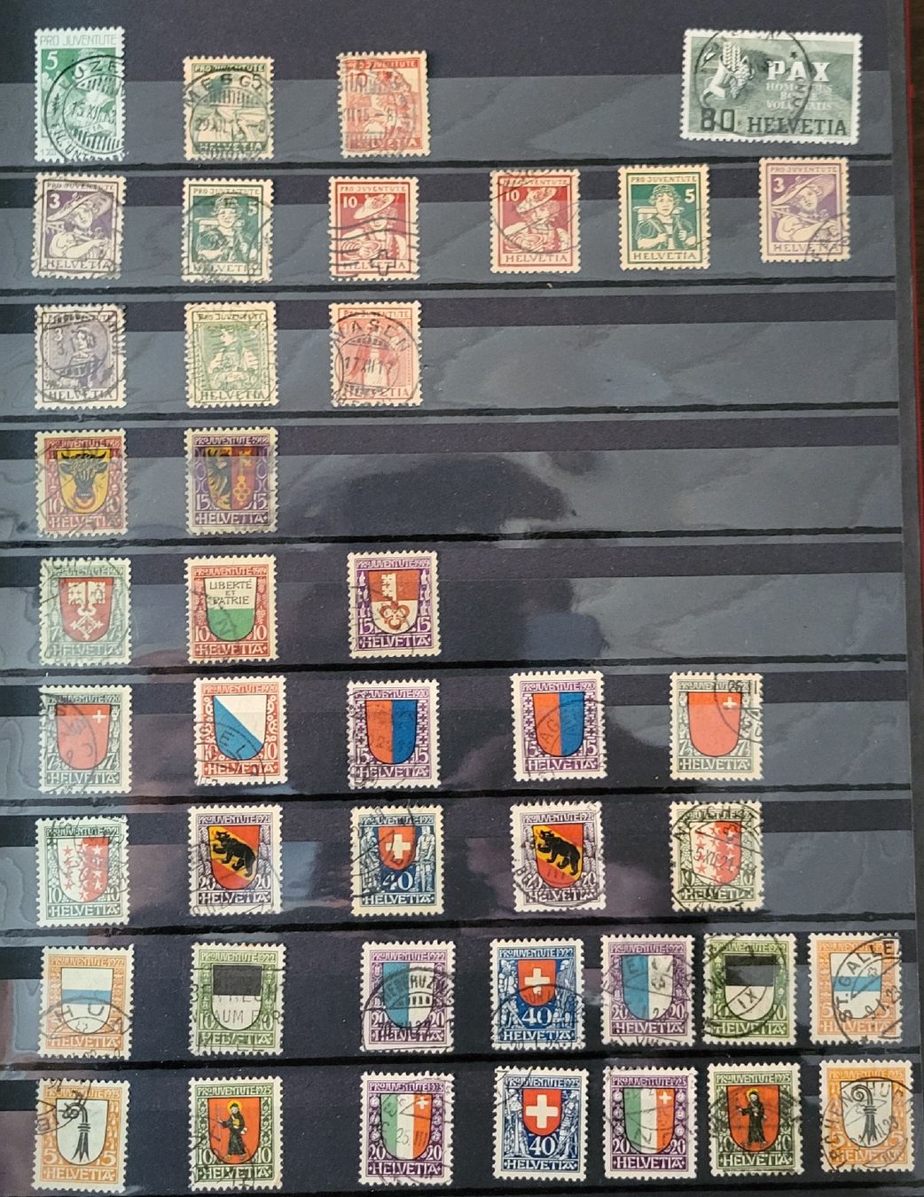 Tous les timbres: Briefmarken Sammlung Pro Juventute  – D'occasion à Thun par harry999