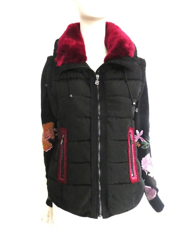 Cardigan/Pull Desigual Vintage Taille M - Style Bohème Asymétrique, Zippé, Multicolore