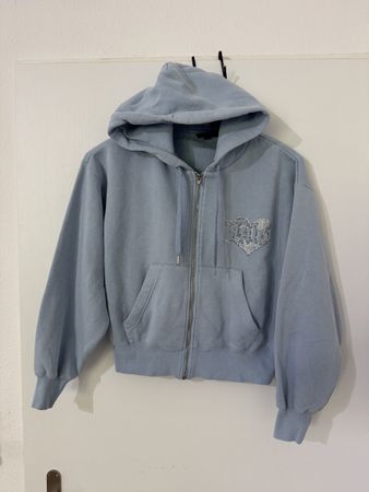Juicy Couture hellblau Kapuzenpullover Grösse XS, oryginal