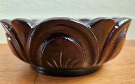 Holzschale Sockel Figur Asia Orient Deko Untersetzer Konsol