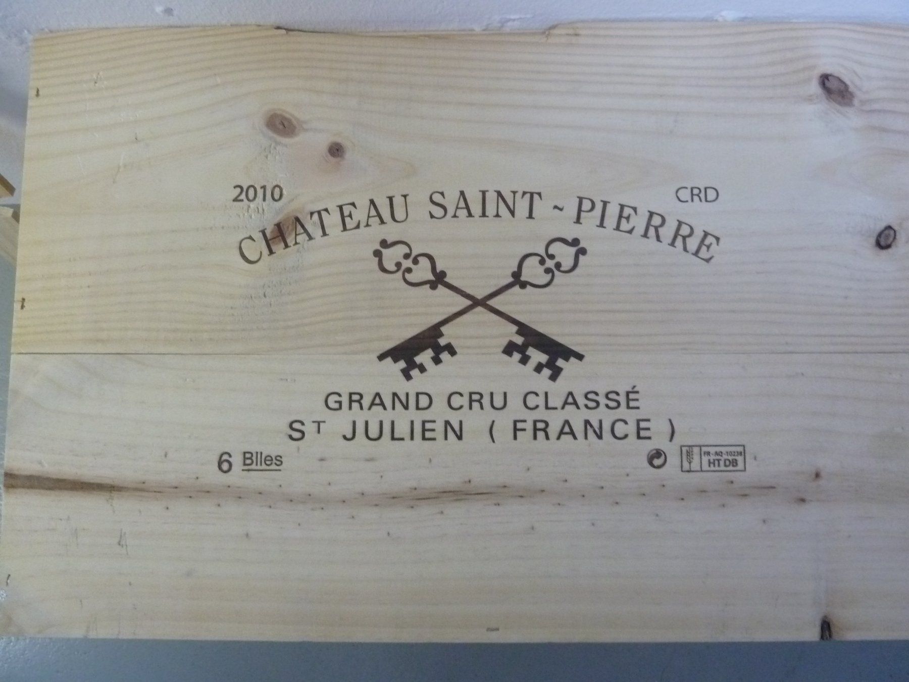 Wein: 3Fl. Château St.-Pierre 2010, rare. 97P! – Neu und originalverpackt aus Knonau von Latour54 5