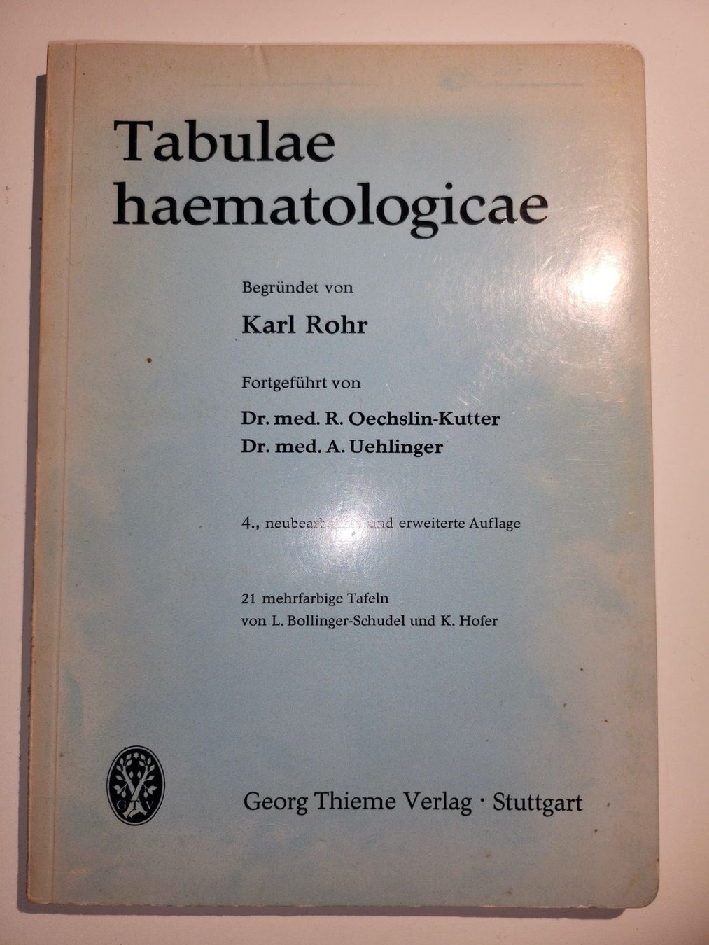 Libri: Tabulae haematologicae - Hämatologie Bildatlas – Usato da Dietikon venduto da Buchantiqdietikon 1