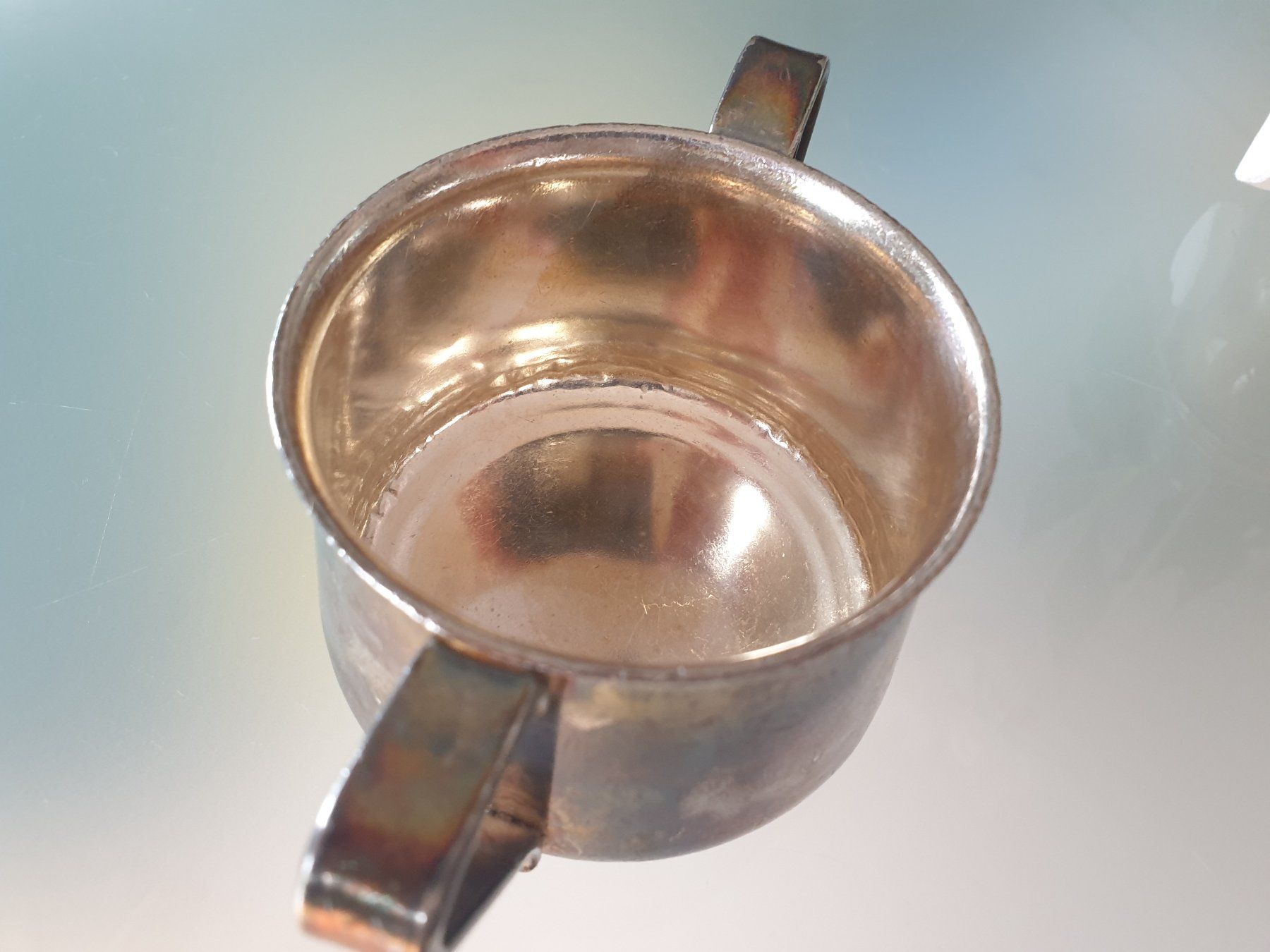 Zuckerdosen: Swissair Zuckerdose Silber – Gebraucht aus Eglisau von MMEB_1940