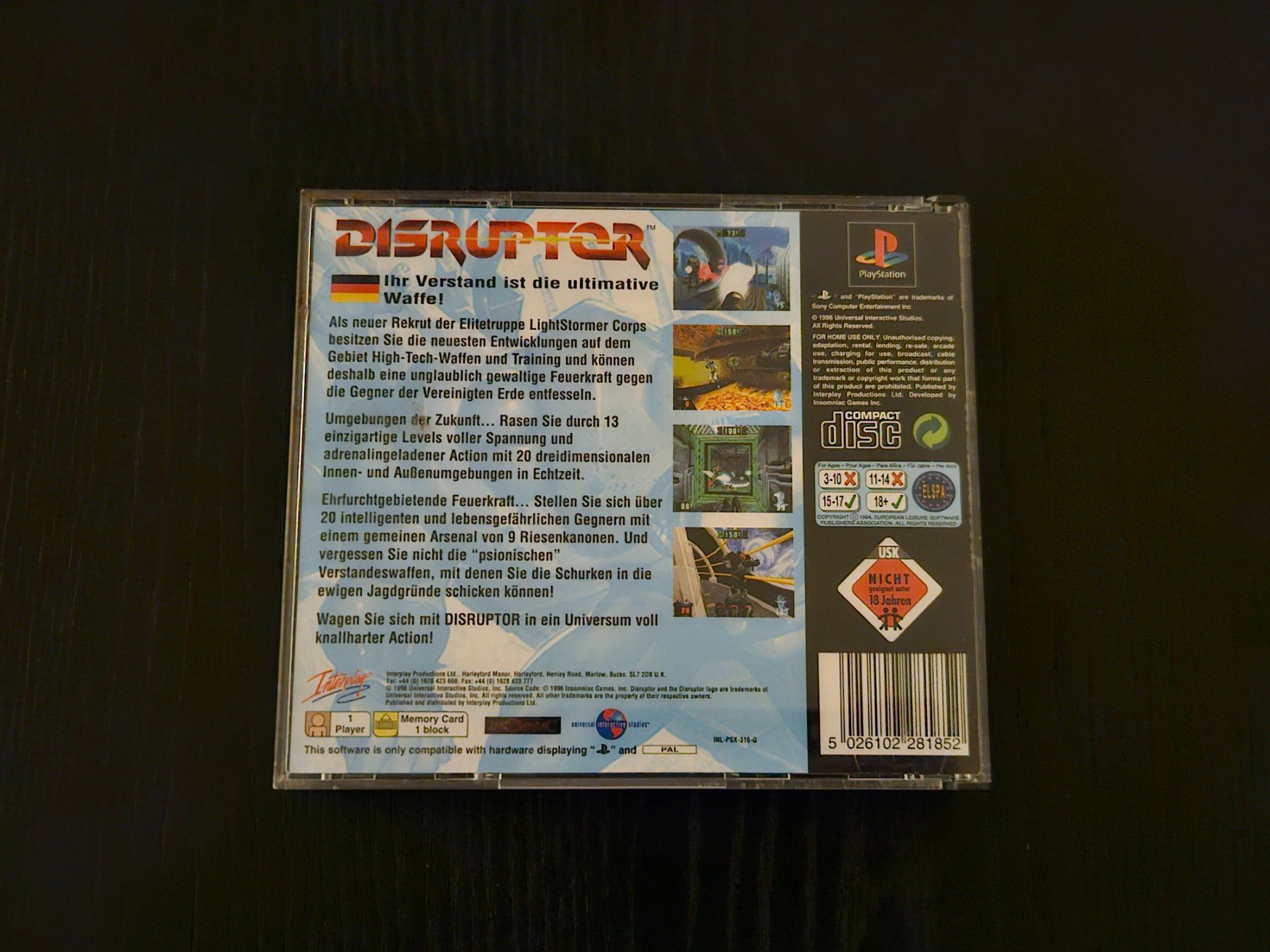 Sony Giochi: Disruptor (PS1) – Usato da Zürich venduto da sodamnme 2
