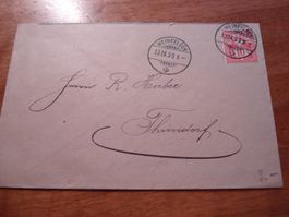 Brief 1899, Ziffer, toller Stempel Weinfelden