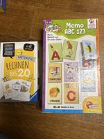 2 Spiele Zahlen, Buchstaben Memorie 