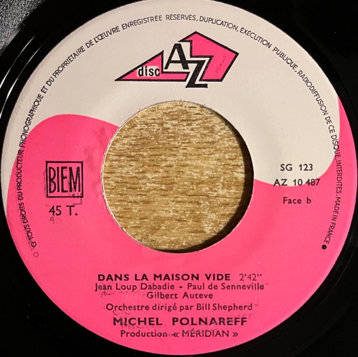 Vinyles: MICHEL POLNAREFF - LA MICHETONNEUSE – D'occasion à Bussigny par vinyl-pas-cher 3