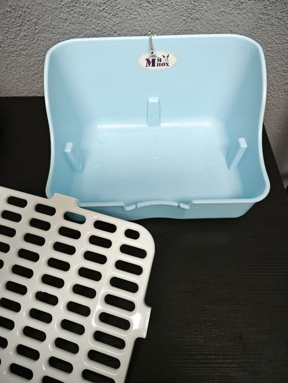 UPKOCH Kaninchen Toilette - Anti-Kipp Design Für Kleintiere 24,6x19,5cm