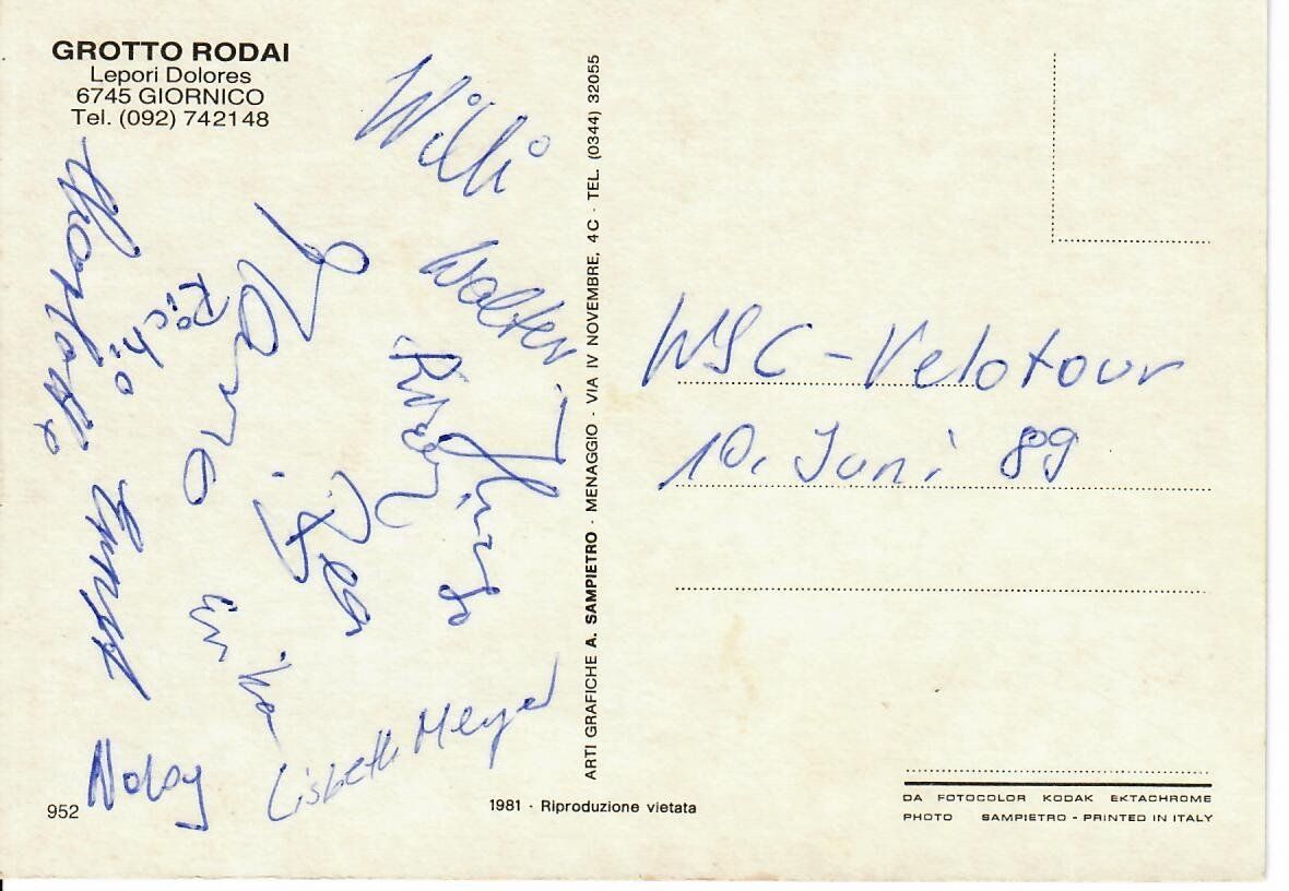 Cartoline postali: Grotto Rodai - Giornico – Usato da Hochdorf venduto da Ziegel-16 1