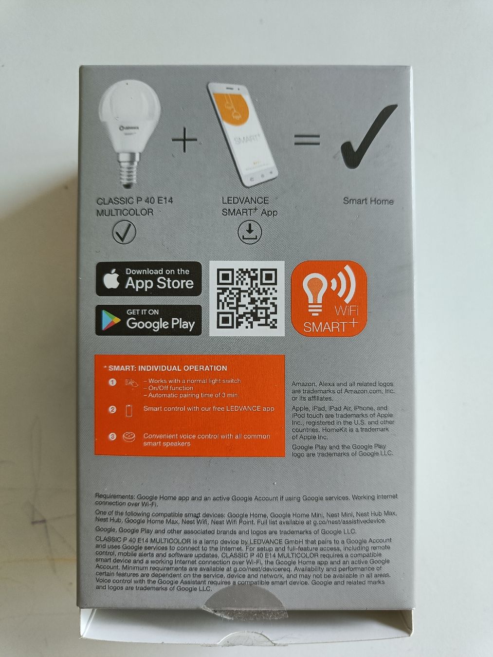 Lampade: Smart Lampe LEDVANCE Multicolor E14 WiFi RGB  – Usato da Arbon venduto da zaryberry 1