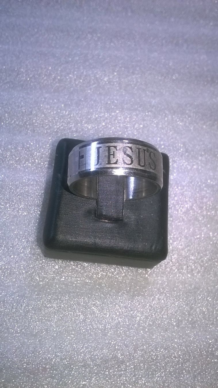 Ringe: ring edelsthal,,,mit jesus geschrieben,,,glanzig und matte – Neu (gemäss Beschreibung) aus Basel von bijoutrie_4
