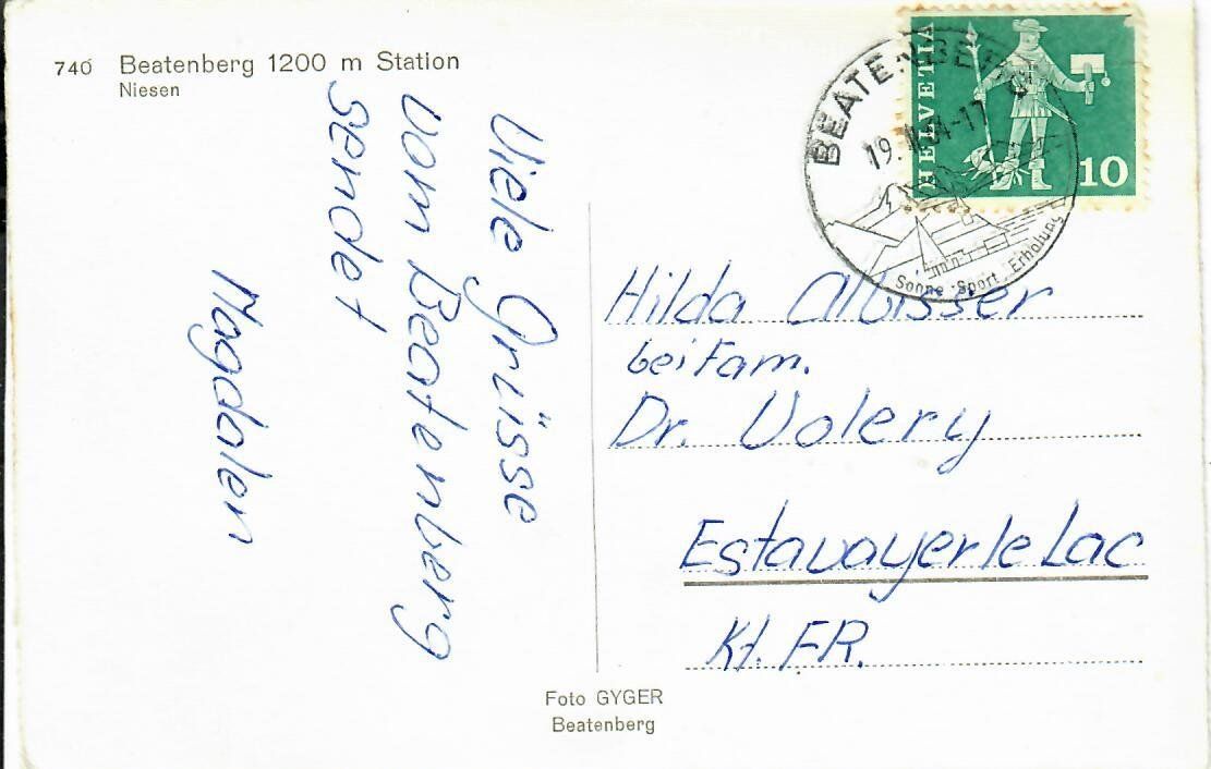 Ansichtskarten: Beatenberg Station – Gebraucht aus Hochdorf von Ziegel-16 1