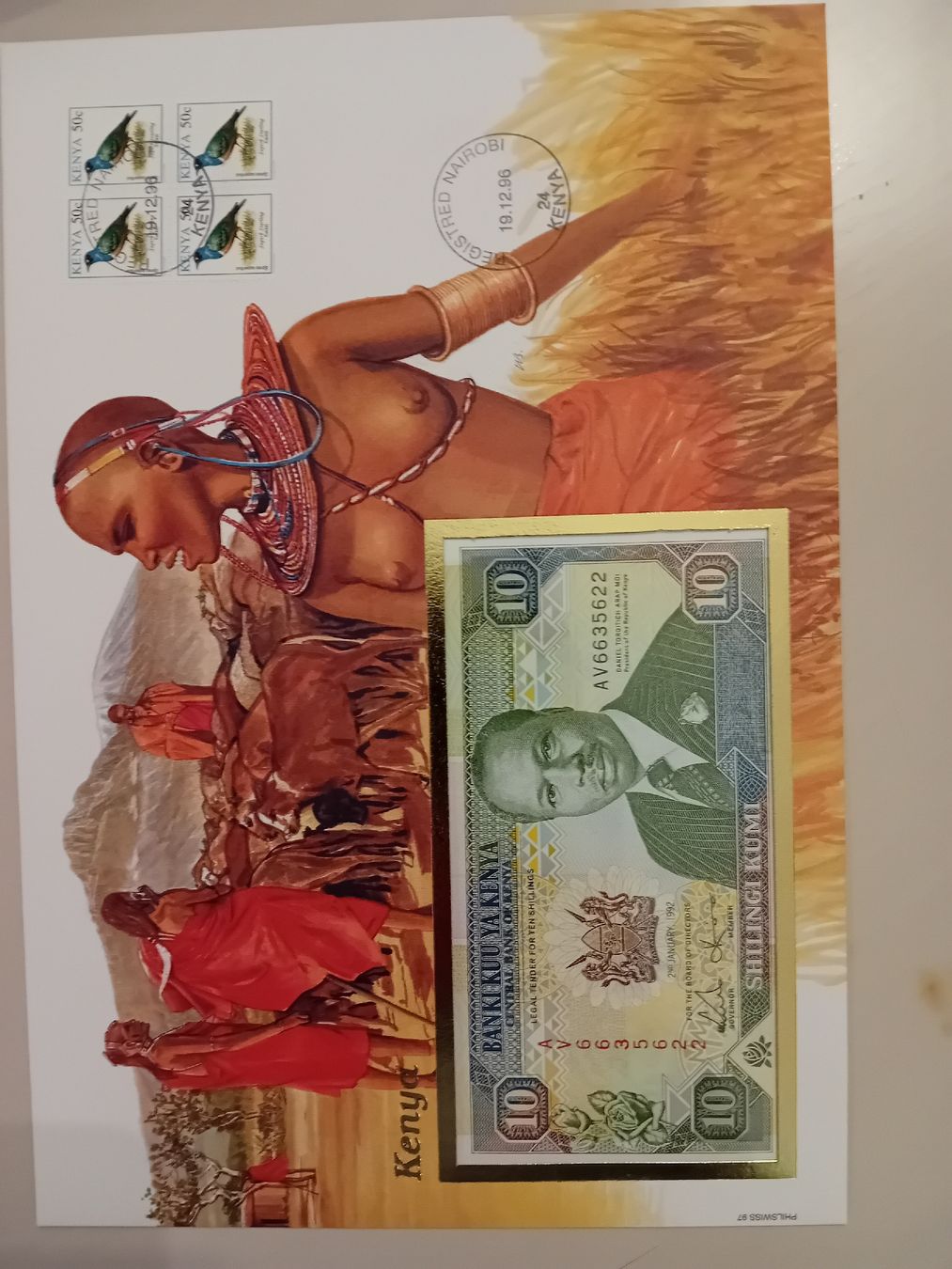 Banconote: banknotenbrief Kenya – Nuovo e nell'imballaggio originale da Muralto venduto da Alex1912