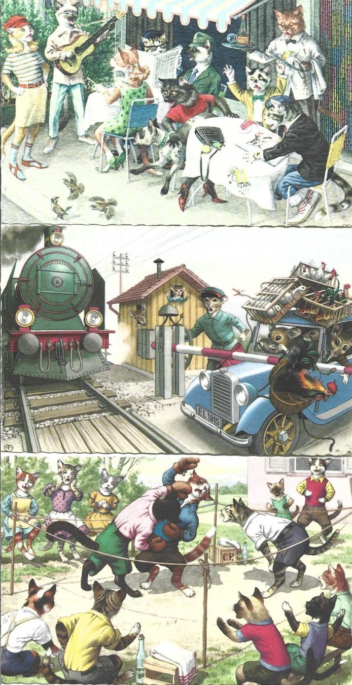 Cartoline postali: AK Katzen  Humor – Usato da Appenzell venduto da mai25 1