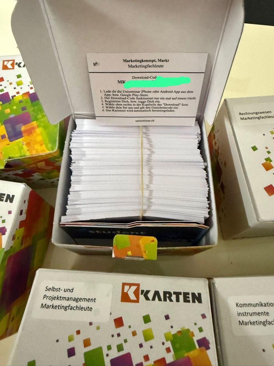 Sonstiger Schulbedarf: Lernkarten Marketingfachleute – Gebraucht aus Sennhof von furkanAlb 4