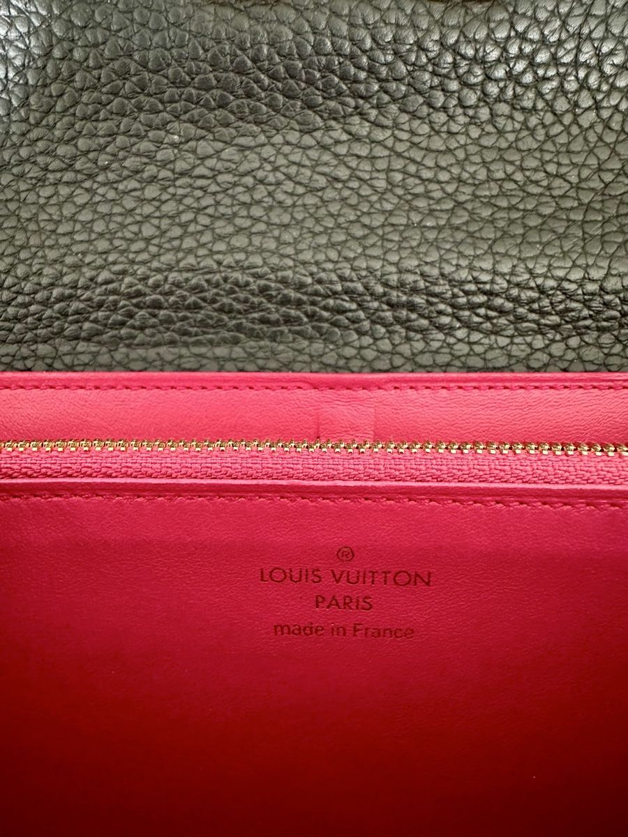 Louis Vuitton Portamonete: Louis Vuitton LV Capucines Geldbörse Schwarz – Usato da Fribourg venduto da contessa 3