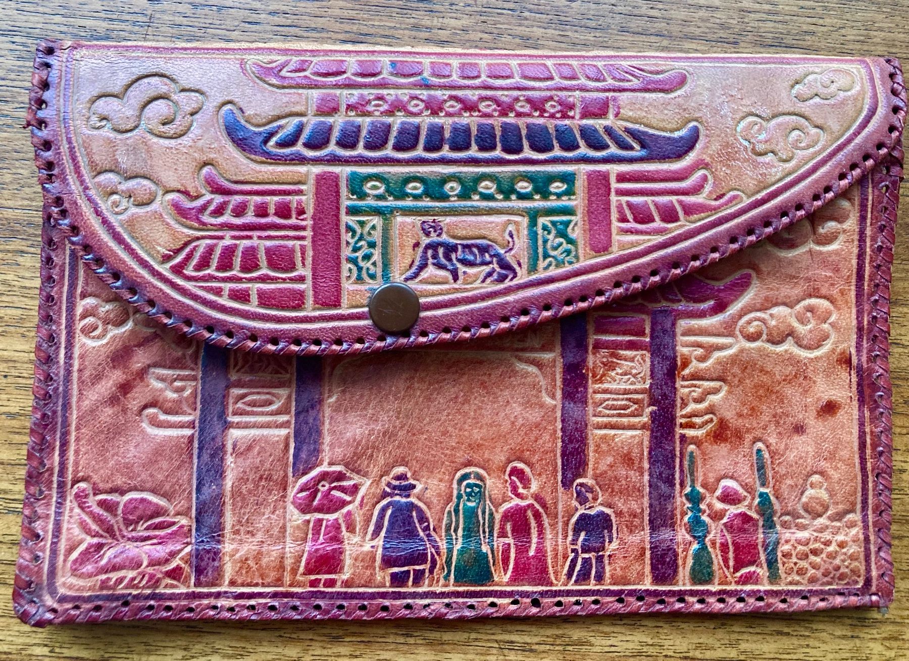 Borse: Kleine Ledertasche Clutch – Usato da Zürich venduto da tanteluzie