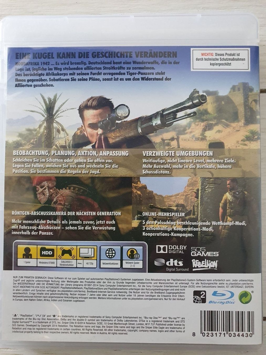 Sony Giochi: PS3 / Sniper Elite III, limitiert – Usato da Eiken venduto da Lashar 1