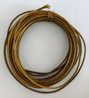 Vintage Messing- oder Bronzekabel, Naturfaserseele im Kern