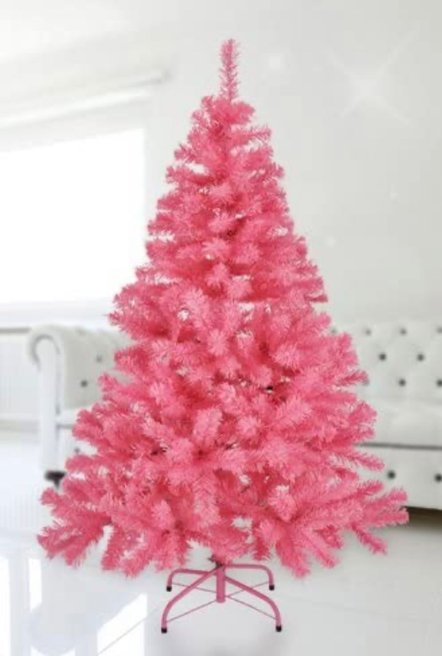 Alle Dekorationen: Künstlicher Weihnachtsbaum 150cm, rosa – Neu und originalverpackt aus Basel von Seifehuesli