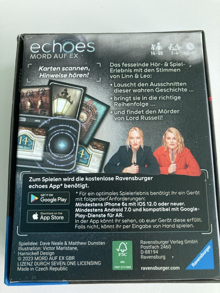 Ravensburger Giochi: Echoes Spiel Mord auf Ex – Usato da Emmenbrücke venduto da JJ_89 1