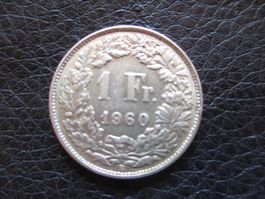 1 Fr. Silbermünze, Jahrgang 1960