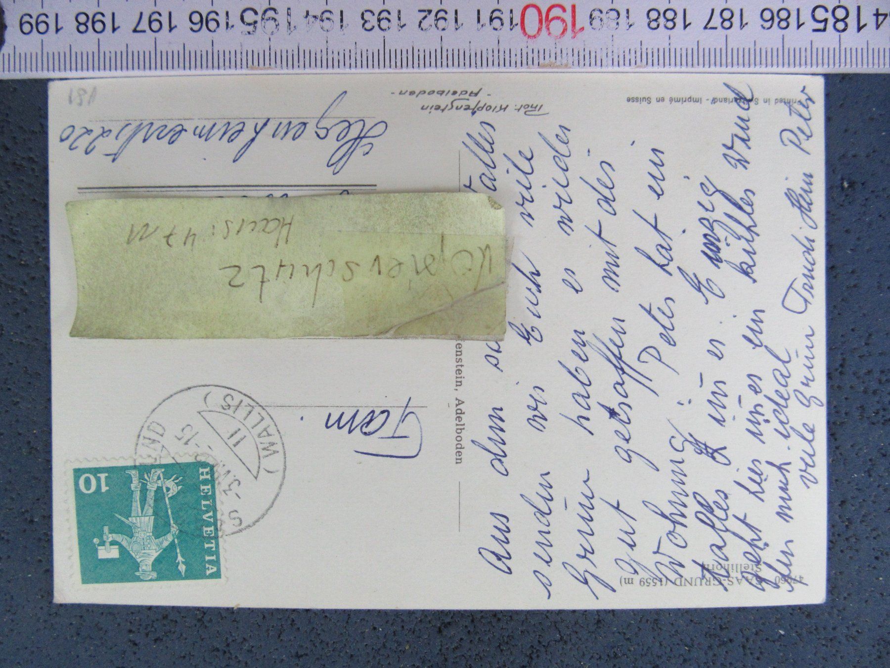 Cartoline postali: SAAS-GRUND VS AK – Usato da Ettingen venduto da Hausi4711 1