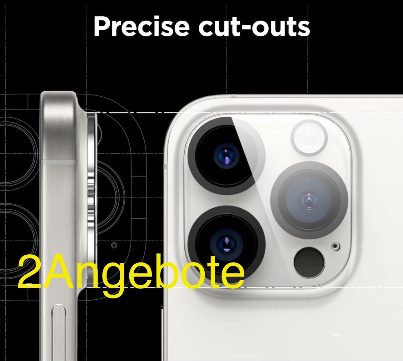 Cover & Protezioni schermo: iPhone 16 Pro Max Kamera Schutz Panzerglas / Tempered Glass – Nuovo e nell'imballaggio originale da Rudolfstetten venduto da 2Angebote 1