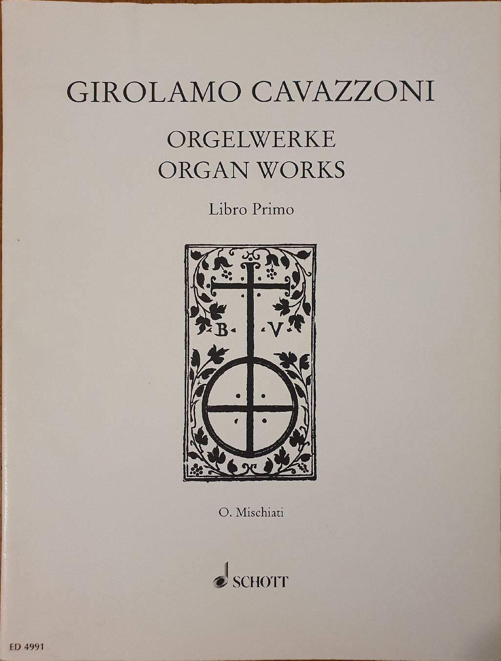 Libri: Girolamo Cavazzoni - Orgelwerke / Libro Primo, Schott – Nuovo (secondo la descrizione) da Zürich venduto da Philotimo