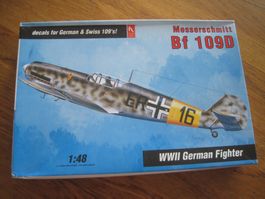 Messerschmitt Schweiz Bf 109 D  Bausatz 1/48 Hobby Craft NEU