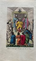 Altkolorierter Kupferstich um 1825 - König von Congo, Kongo