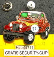 JEEP 4x4 GELÄDEWAGEB GROSSS 5cm ENAMEL 2NÄGEL-PIN 1xSECURITY
