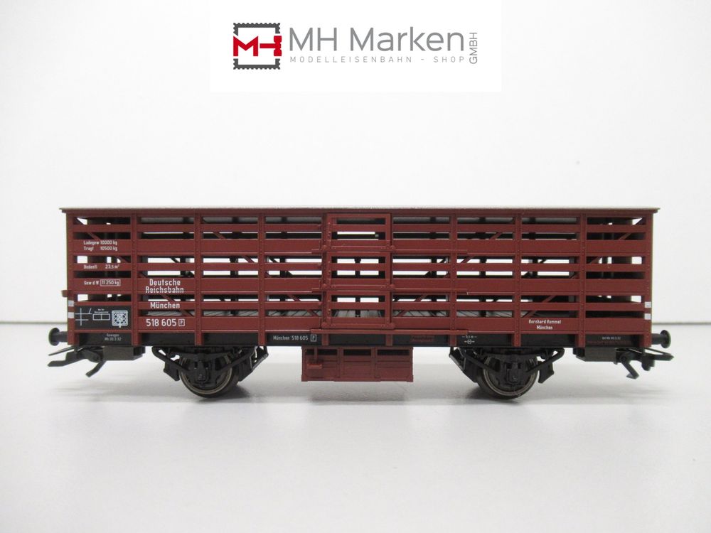 NOCH Viehtransportwagen – H0 Modellbahn-Zubehör – Detailgetreuer Wagen Für Die Anlage