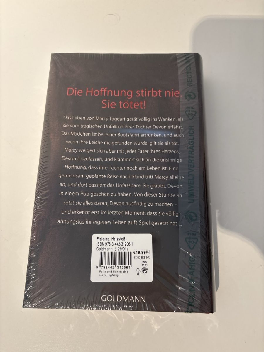 Libri: Joy Fielding - Herzstoss, neu und originalverpackt  – Nuovo e nell'imballaggio originale da Adliswil venduto da ninotschka7 2