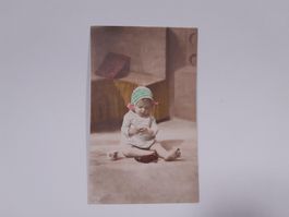 Vintage Postkarte colorierte