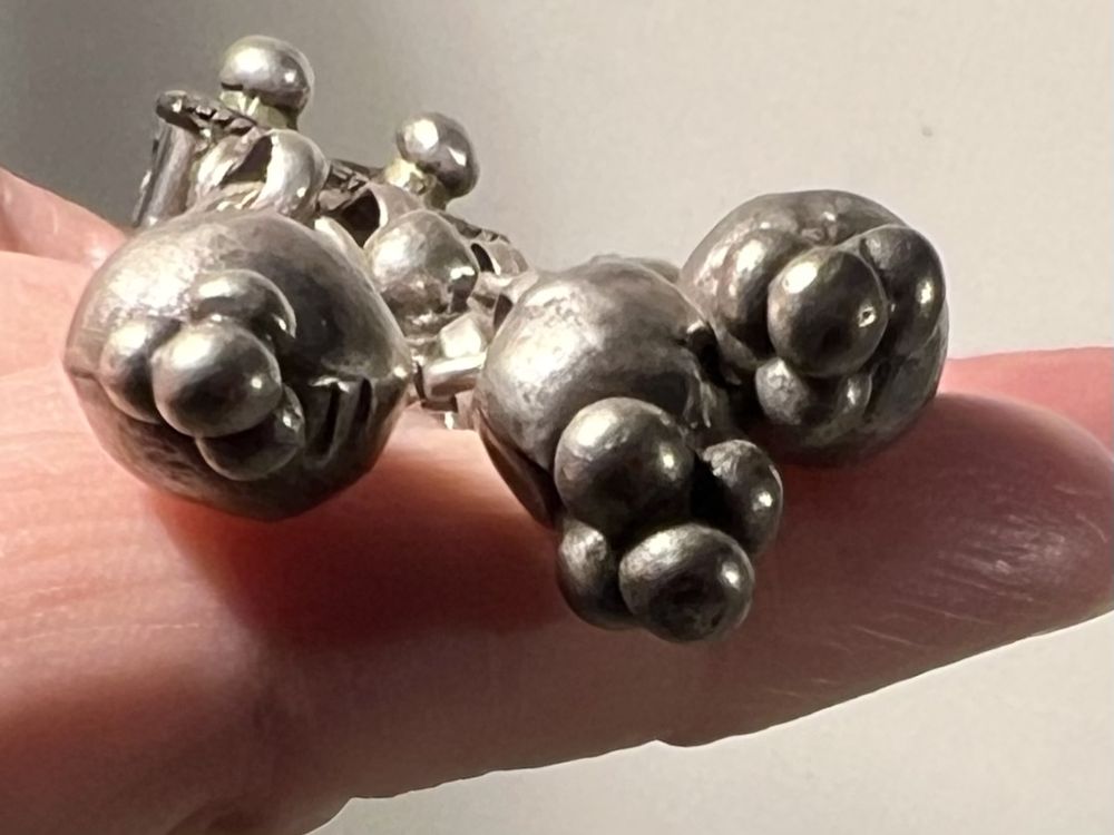 Pendentif Ancien En Argent Massif - Bijou Vintage Occasion