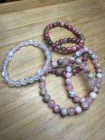 Perlenarmbänder Set 5 Stück verschiedene Steine neu