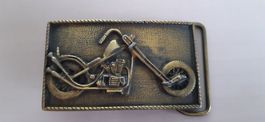 HARLEY DAVIDSON MOTORRAD Gürtelschnalle Old School ALT&RAR!