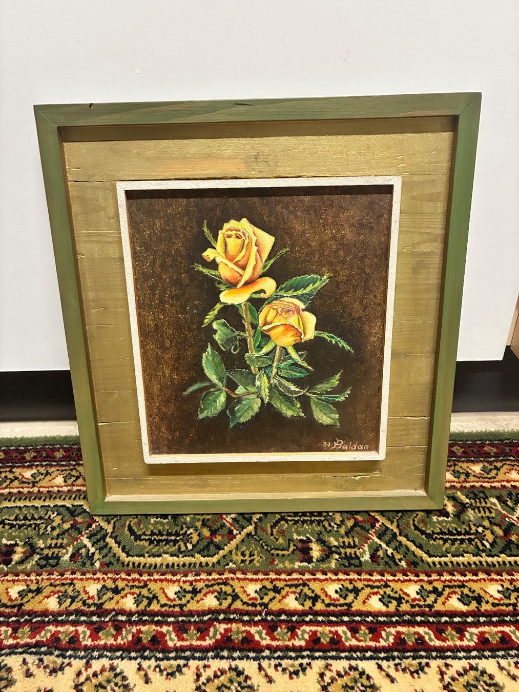 Poster & Bilder: Rosenbild auf Holz – Gebraucht aus Horw von adler65